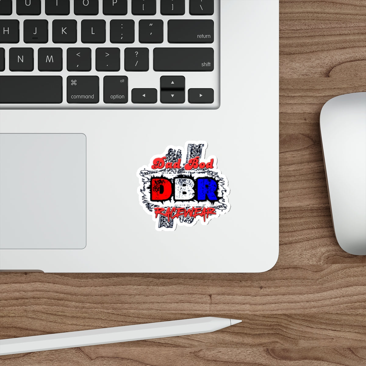 Dad Bod Racewear Die-Cut Stickers