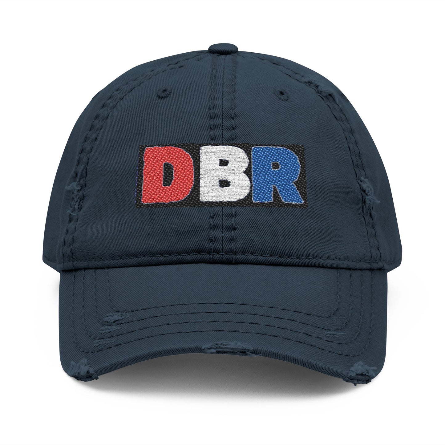 DBRDistressed Dad Hat, Casual Embroidered Cap