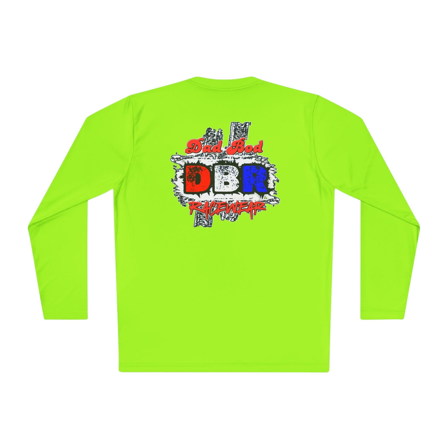 Unisex Long Sleeve Tee - Bold Red, White, & Blue DBR Design, Casual Style for Everyday Wear