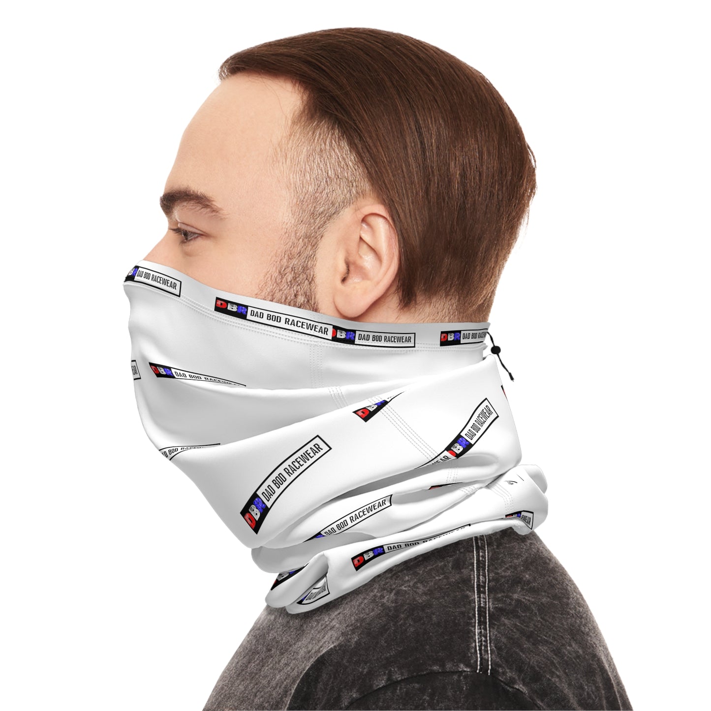 Winter Neck Gaiter With Drawstring