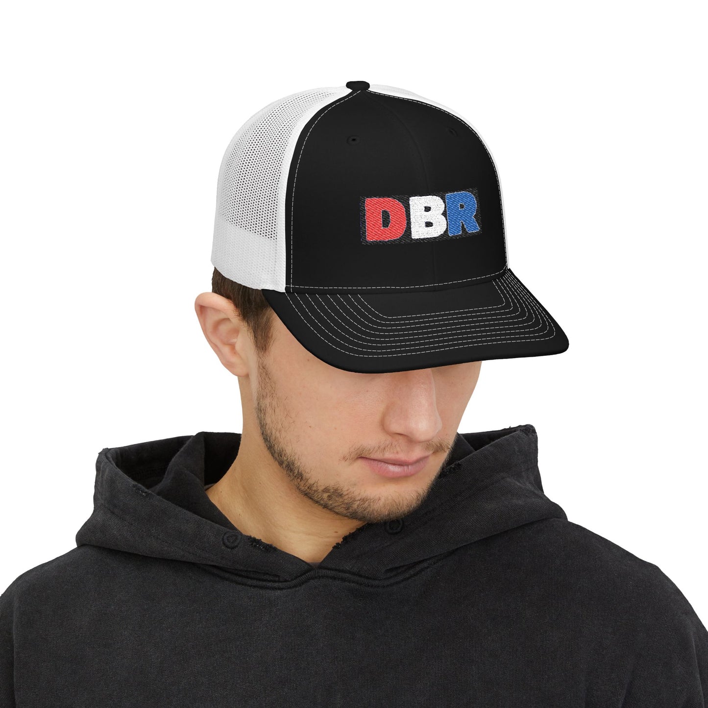 DBR Embroidered Snapback Trucker Cap