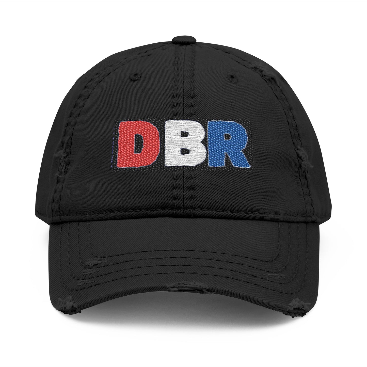 DBRDistressed Dad Hat, Casual Embroidered Cap