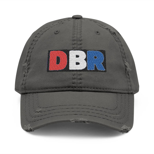 DBRDistressed Dad Hat, Casual Embroidered Cap