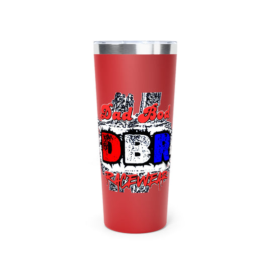Dad Bod Racewear Copper Vacuum Insulated Tumbler - 22oz, Travel Mug, Gift for Dad, Race Fan, Sturdy Drinkware