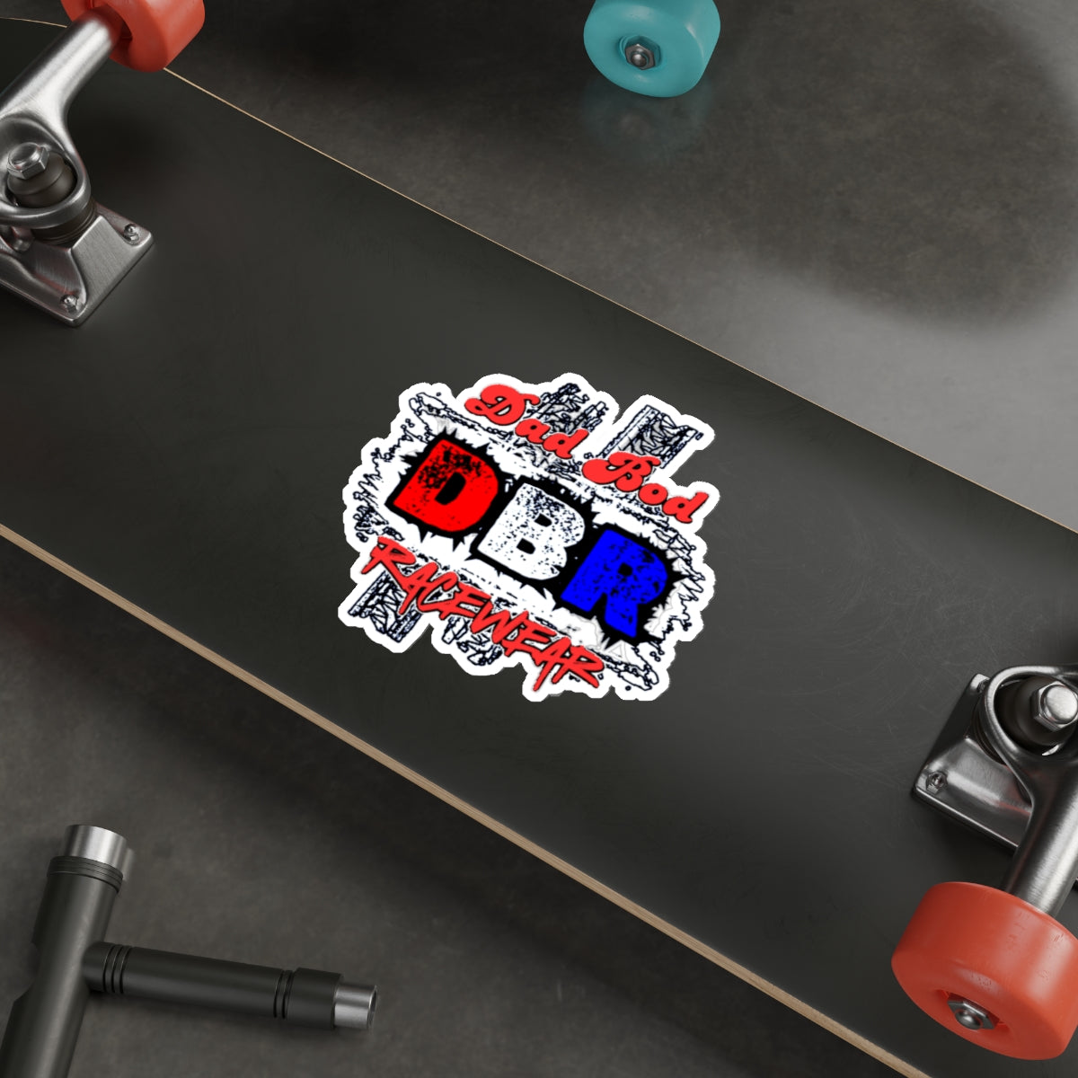 Dad Bod Racewear Die-Cut Stickers