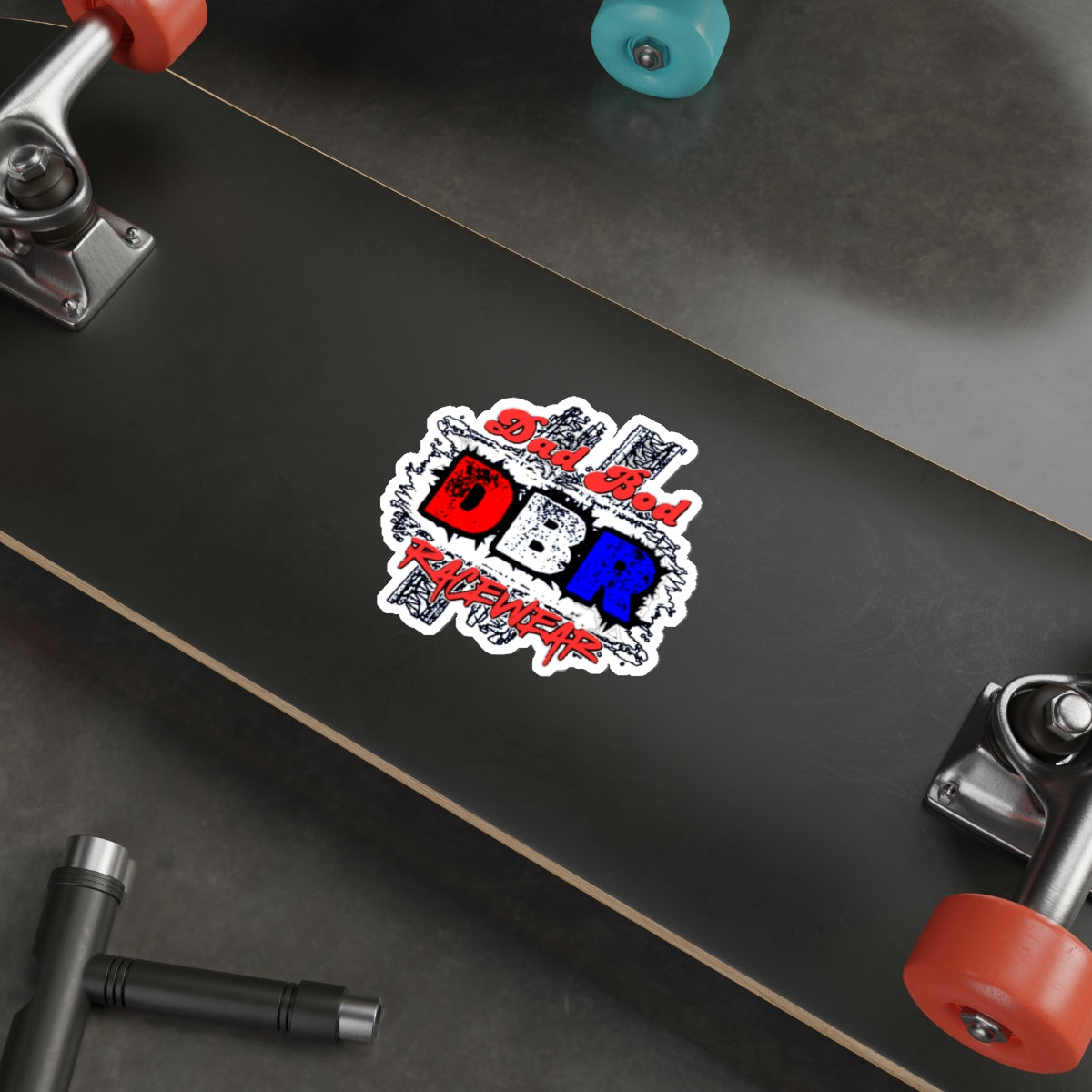 Dad Bod Racewear Die-Cut Stickers