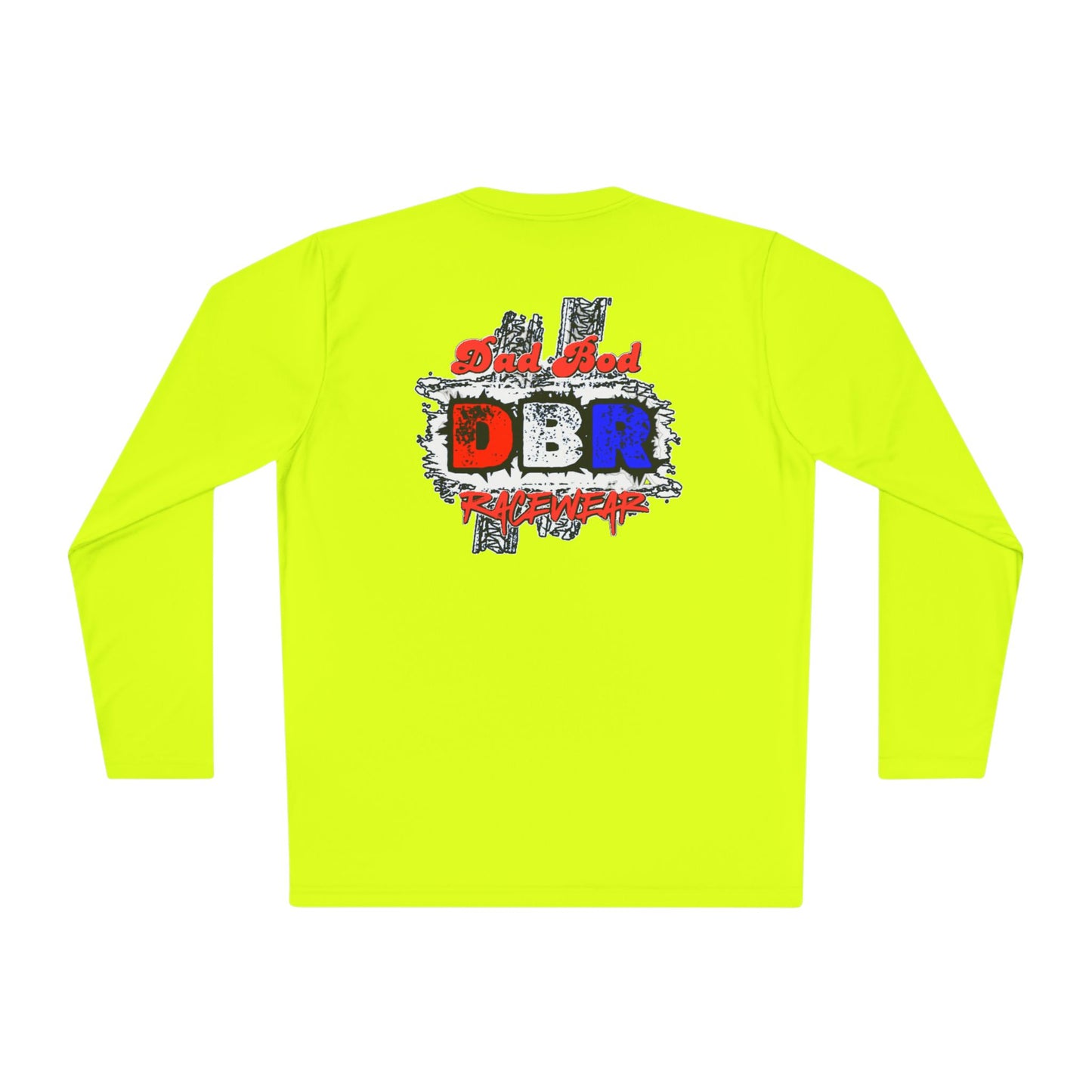 Unisex Long Sleeve Tee - Bold Red, White, & Blue DBR Design, Casual Style for Everyday Wear
