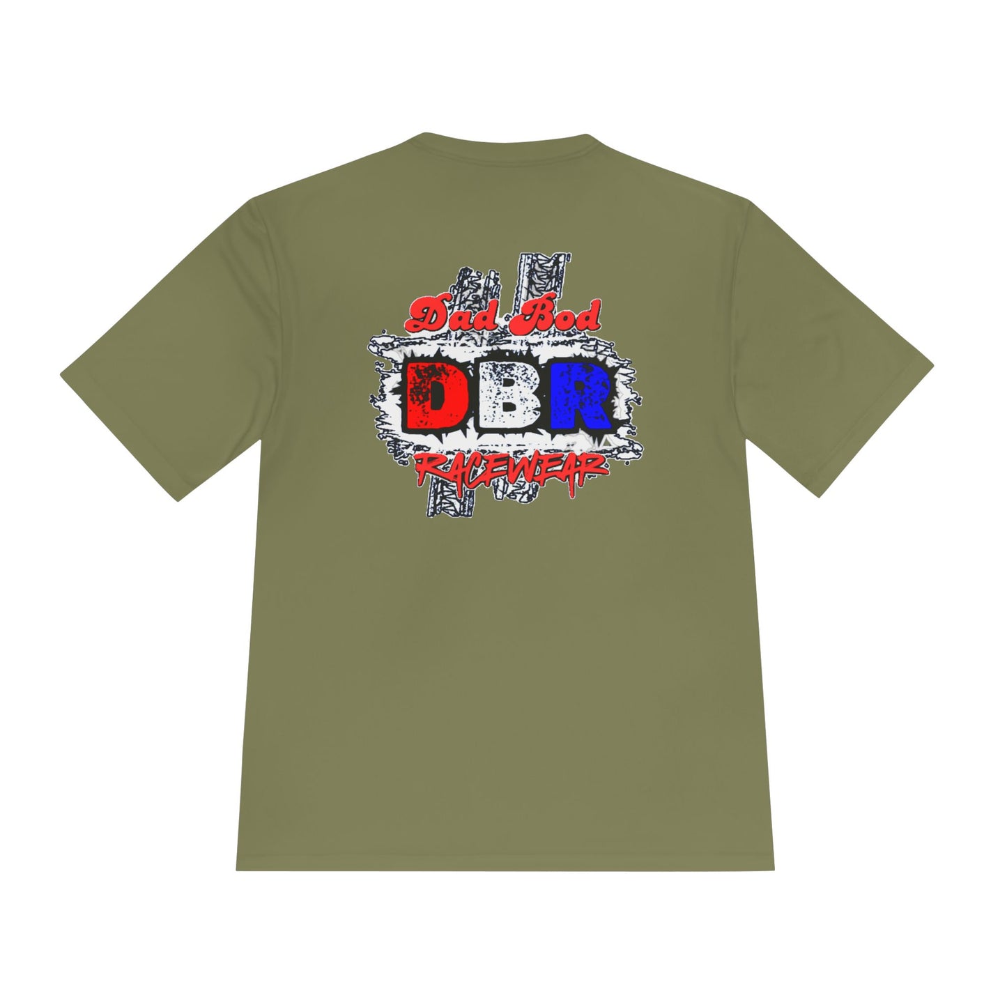 Unisex Moisture Wicking Tee - Dad Bod Graphic T-Shirt for Active Lifestyle